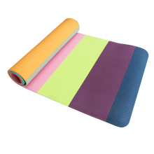 Hot sale high quality new design eco friendly fitness yoga mat tpe with carry strap